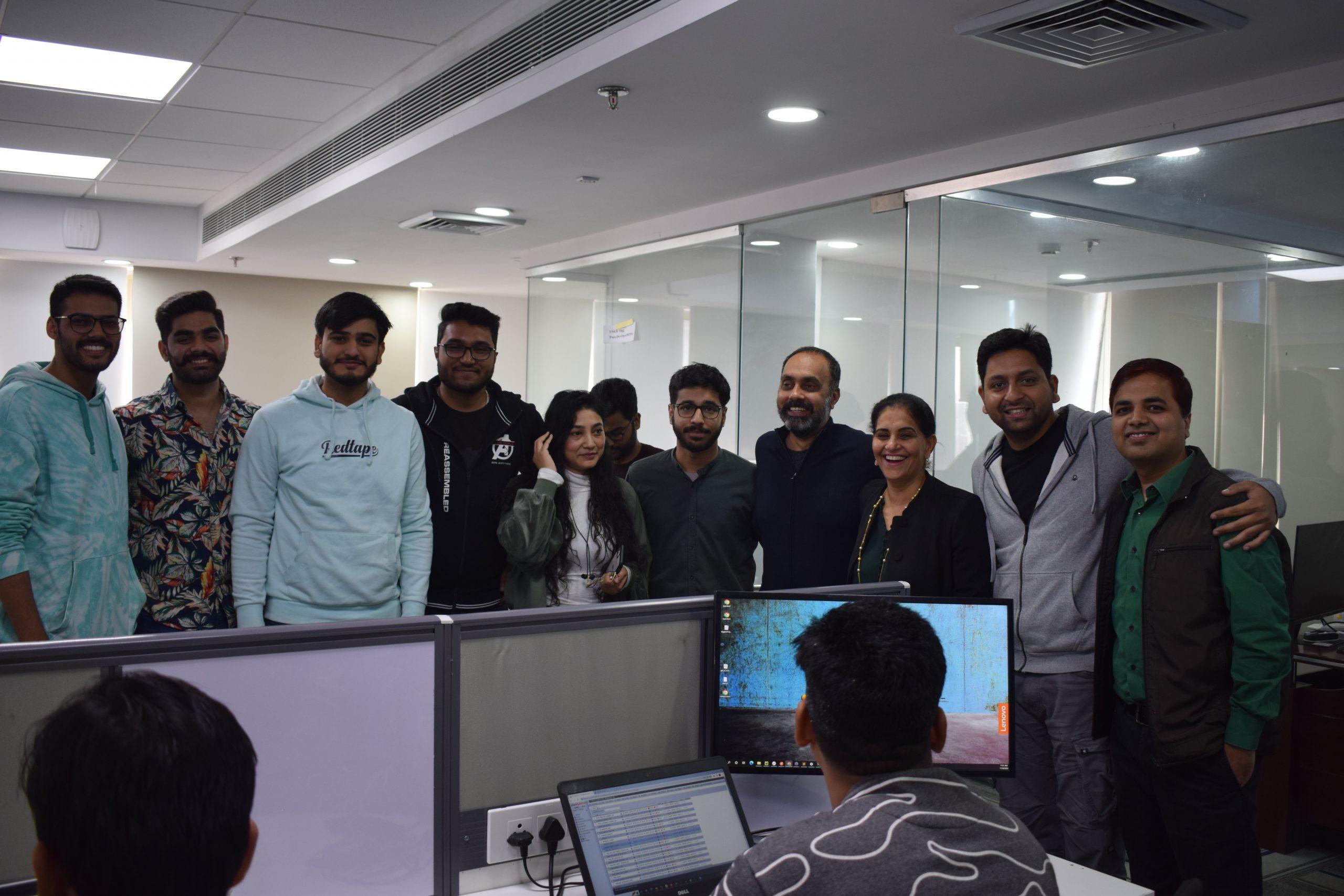 Growth Natives employees posing for a photo in office.